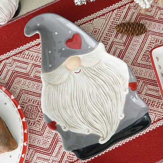 Santa Claus Ceramic Relief Plate