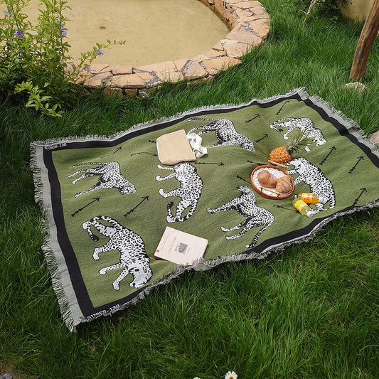 Cheetah Picnic Blanket