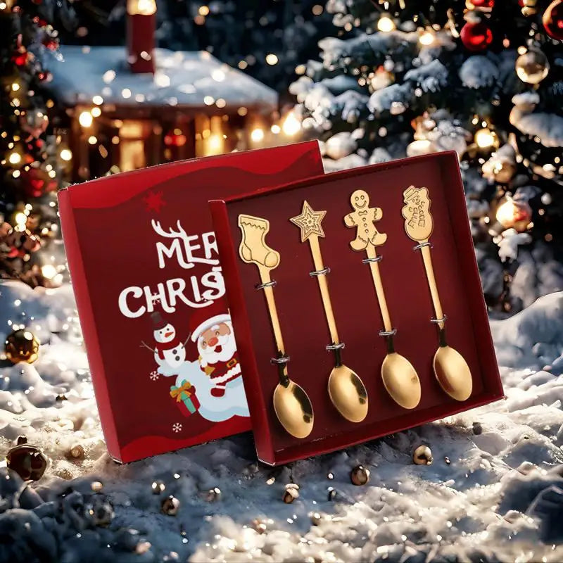 Christmas Coffee & Dessert Spoon