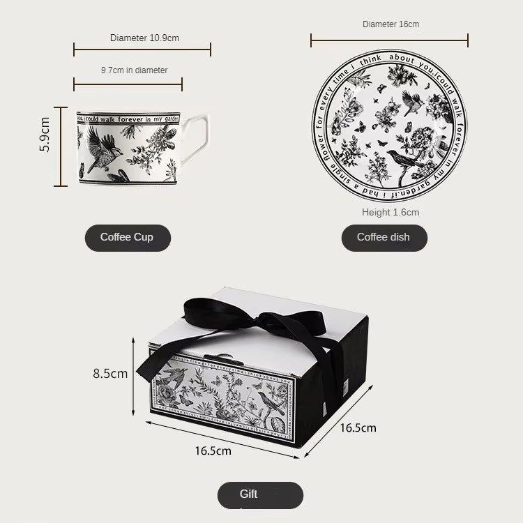 Ceramic Cup & Saucer Set