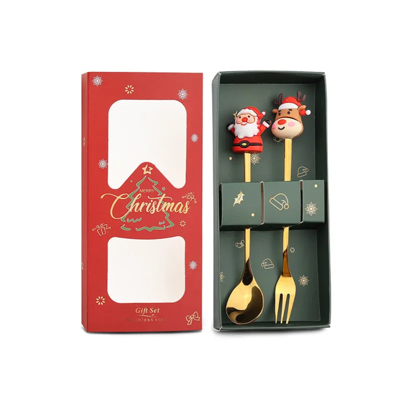 Christmas Spoon & Fork Set