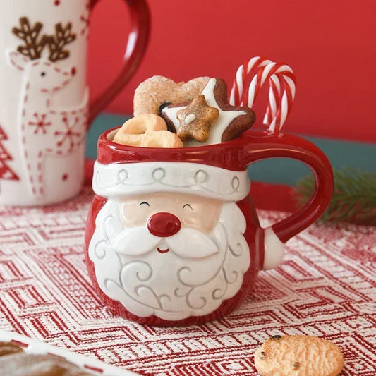 Christmas Embossed Ceramic Mug