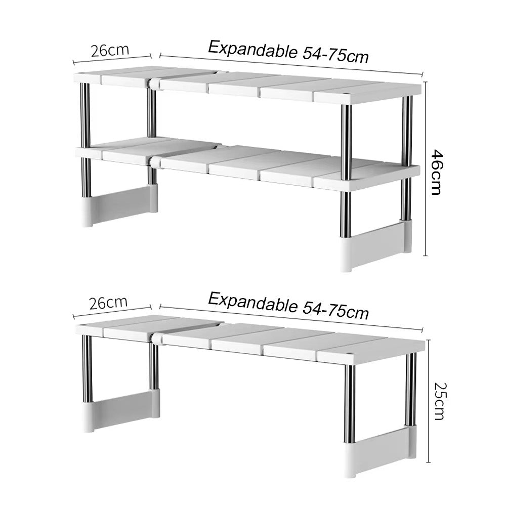 Expandable Stackable Organizer Shelves