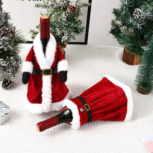 Santa Wine Bottle Cover