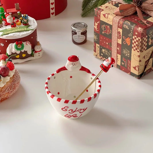 Santa Claus Ceramic Bowl