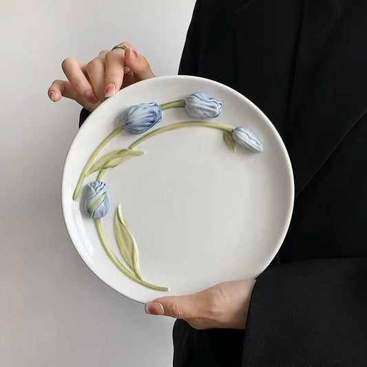 Tulip Ceramic Plate