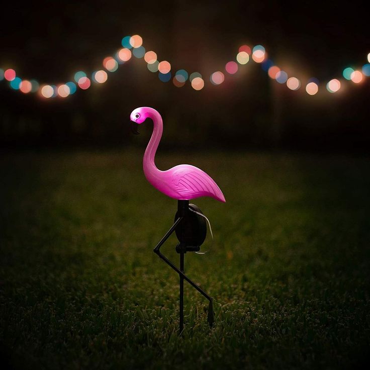 Solar Flamingo Light