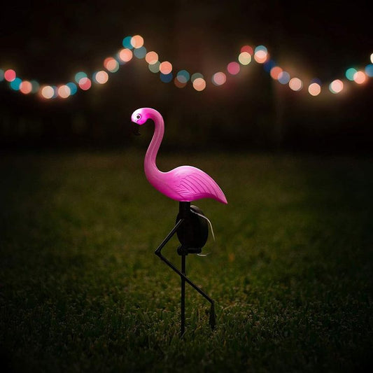 Solar Flamingo Light