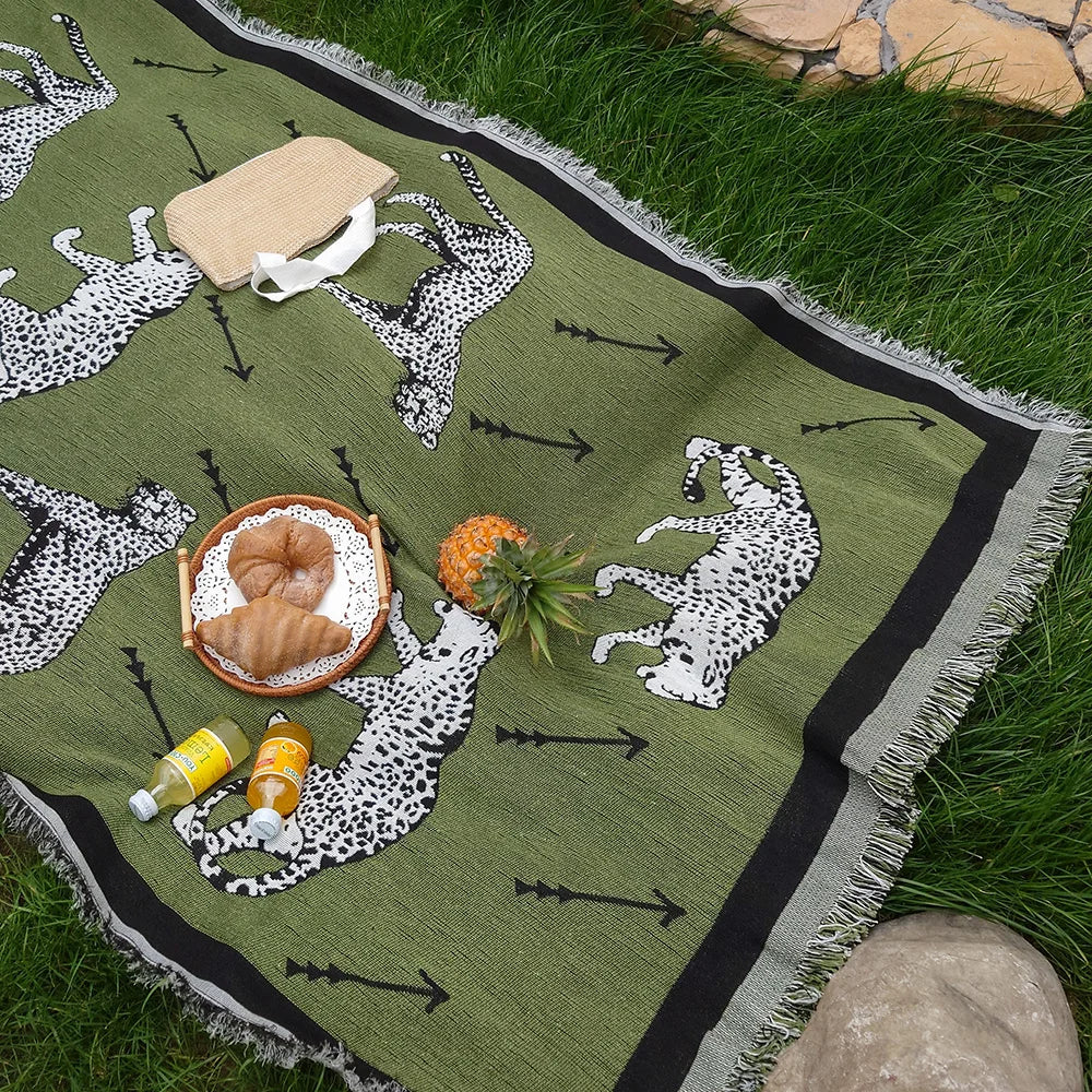 Cheetah Picnic Blanket