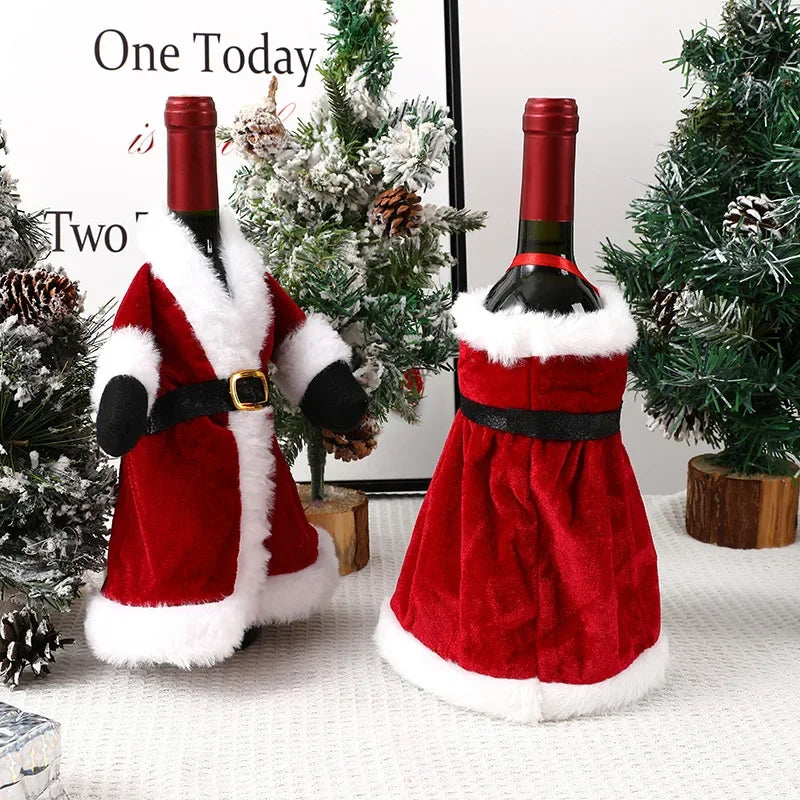 Santa Wine Bottle Cover