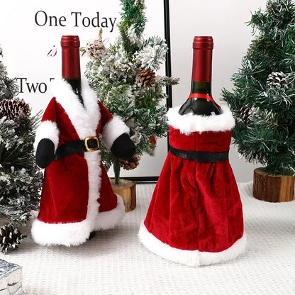 Santa Wine Bottle Cover