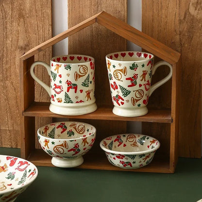 Christmas Ceramic Retro Tableware