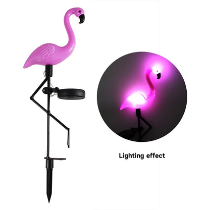 Solar Flamingo Light