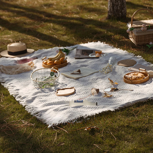 Boho Outdoor Throw Blanket