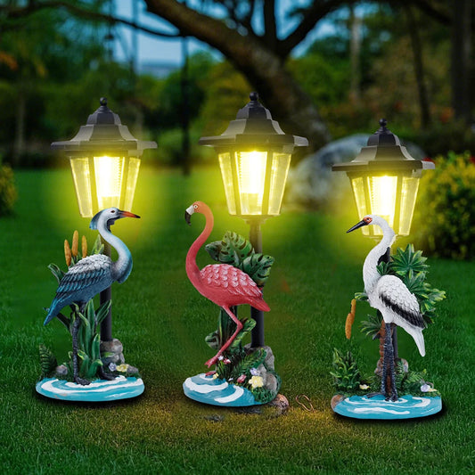 Garden Bird Statue Solar Outdoor Lights