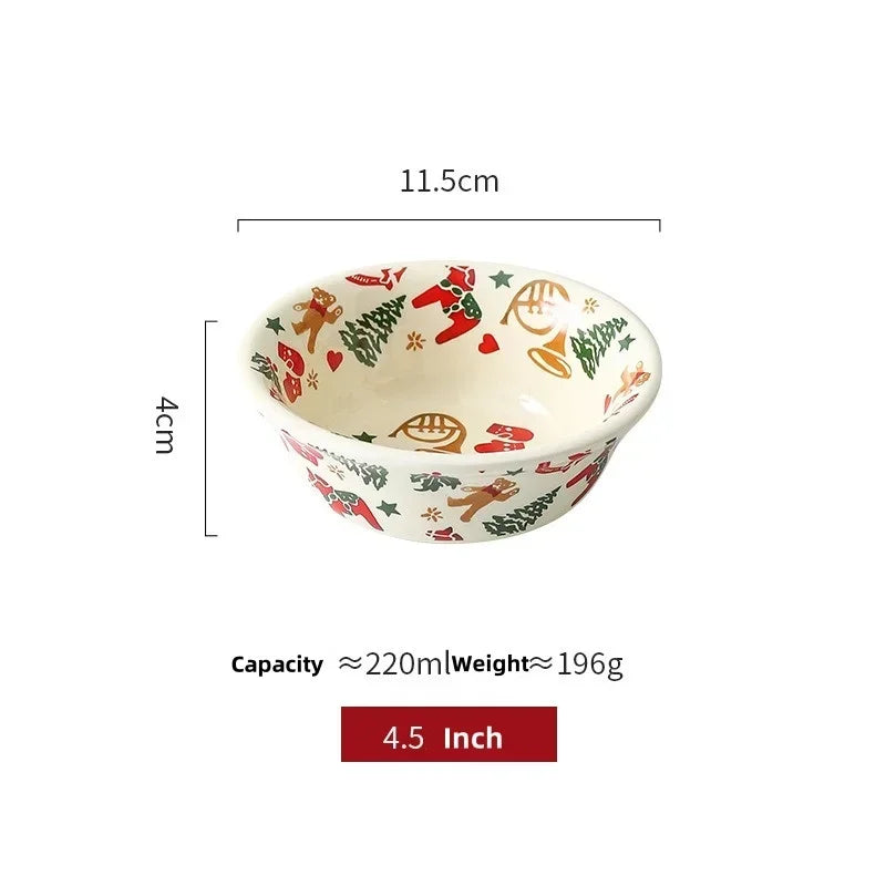 Christmas Ceramic Retro Tableware