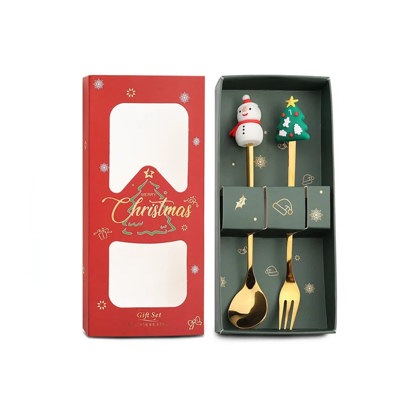 Christmas Spoon & Fork Set