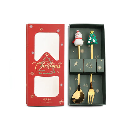 Christmas Spoon & Fork Set