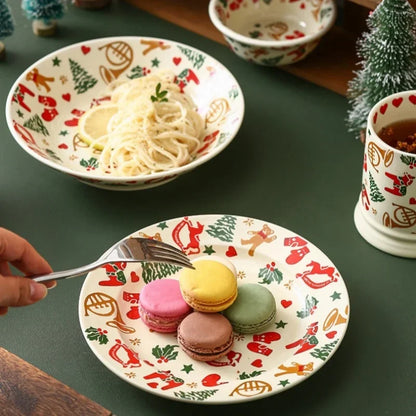 Christmas Ceramic Retro Tableware