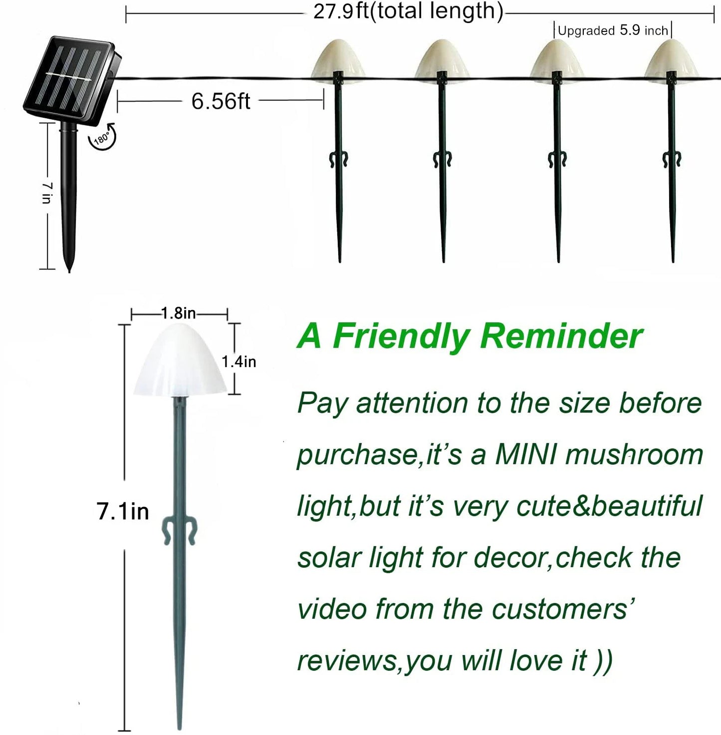 Solar Mushroom Lights