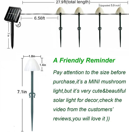 Solar Mushroom Lights