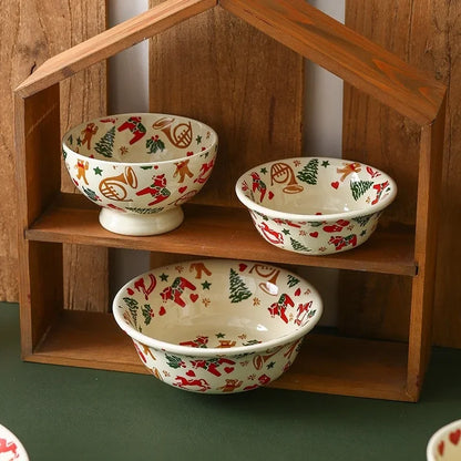 Christmas Ceramic Retro Tableware