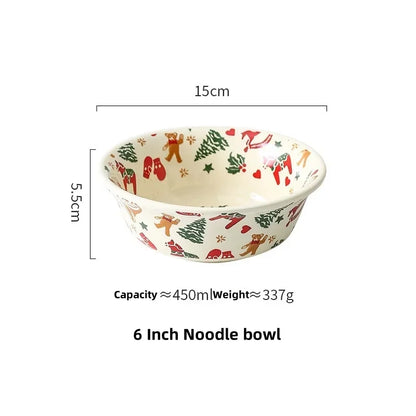 Christmas Ceramic Retro Tableware