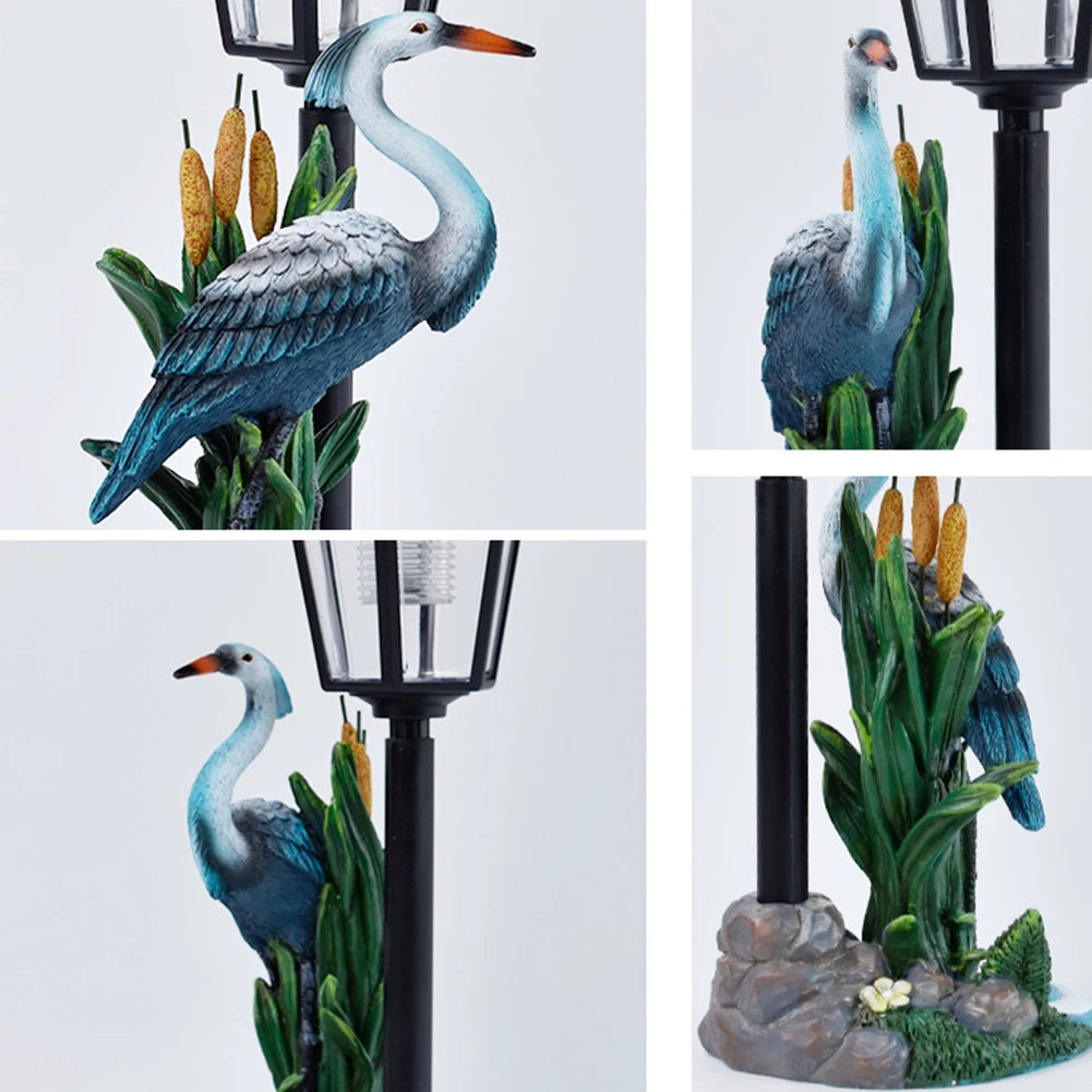 Garden Bird Statue Solar Outdoor Lights