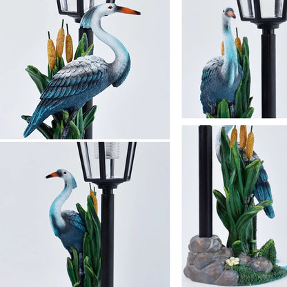 Garden Bird Statue Solar Outdoor Lights