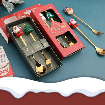 Christmas Spoon & Fork Set