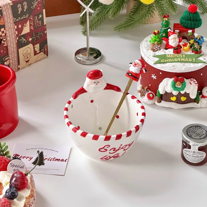Santa Claus Ceramic Bowl