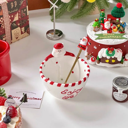 Santa Claus Ceramic Bowl