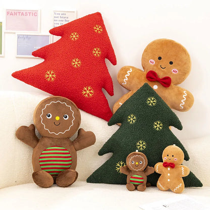Christmas Gingerbread Plush Pillow