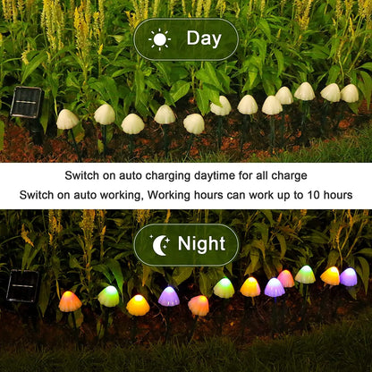 Solar Mushroom Lights