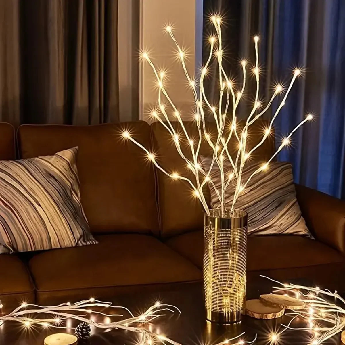 LED Birch Branch Lights