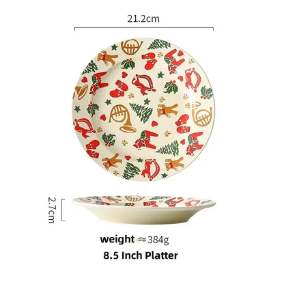 Christmas Ceramic Retro Tableware