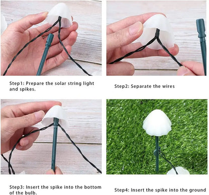 Solar Mushroom Lights