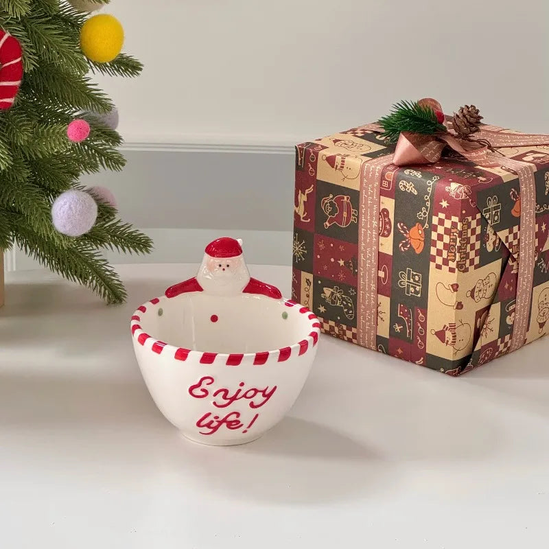 Santa Claus Ceramic Bowl