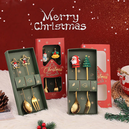 Christmas Spoon & Fork Set