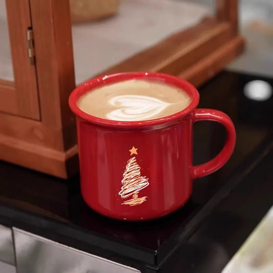 Christmas Red Ceramic Mug