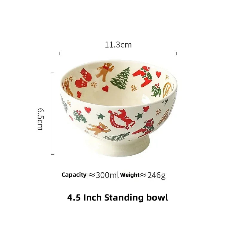 Christmas Ceramic Retro Tableware