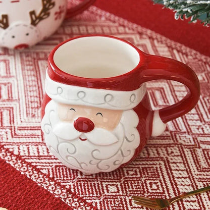 Christmas Embossed Ceramic Mug