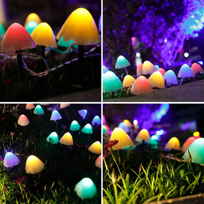 Solar Mushroom Lights