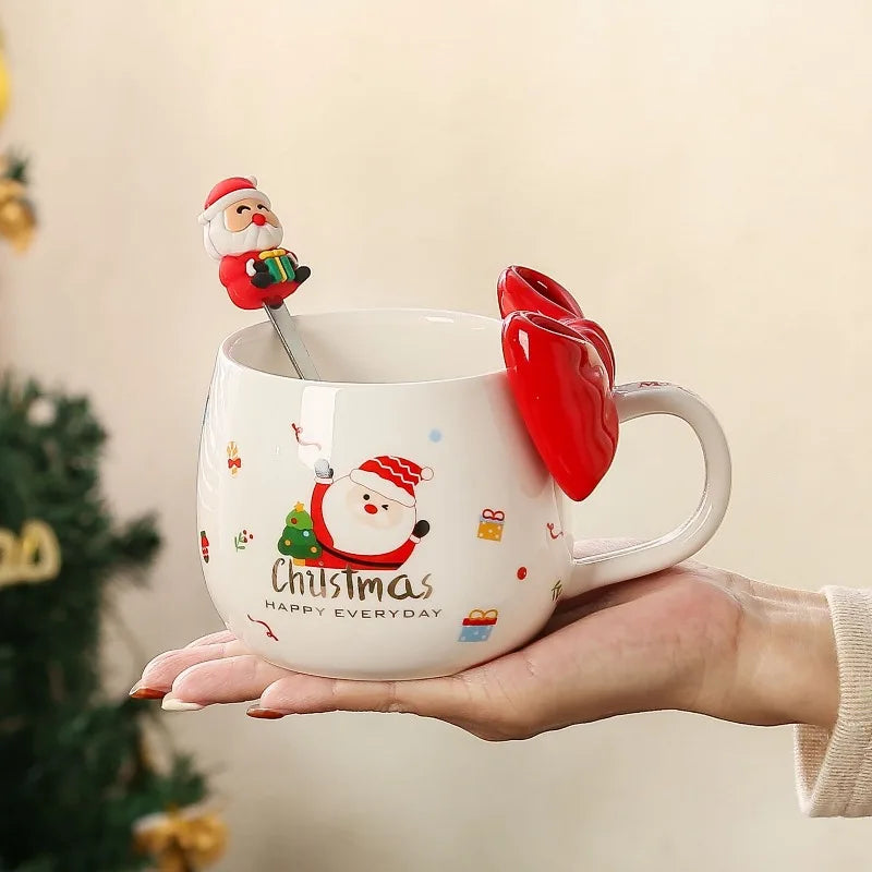 Christmas Mug with Bow