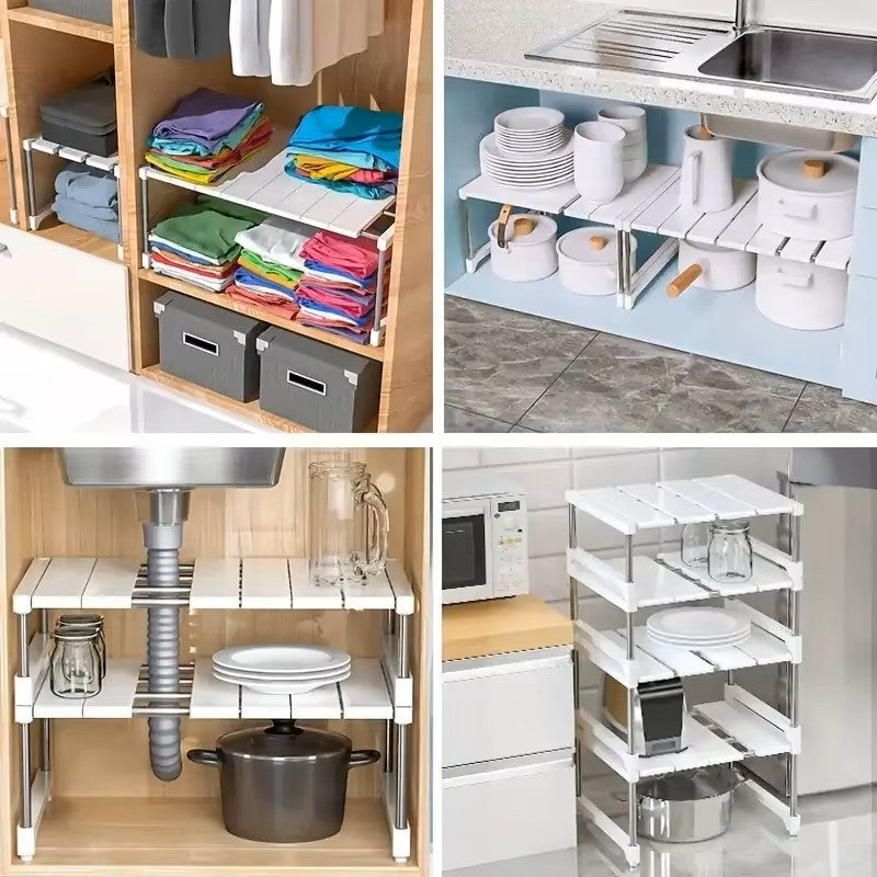 Expandable Stackable Organizer Shelves