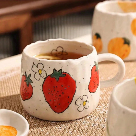 Strawberry Ceramic Coffee Mug