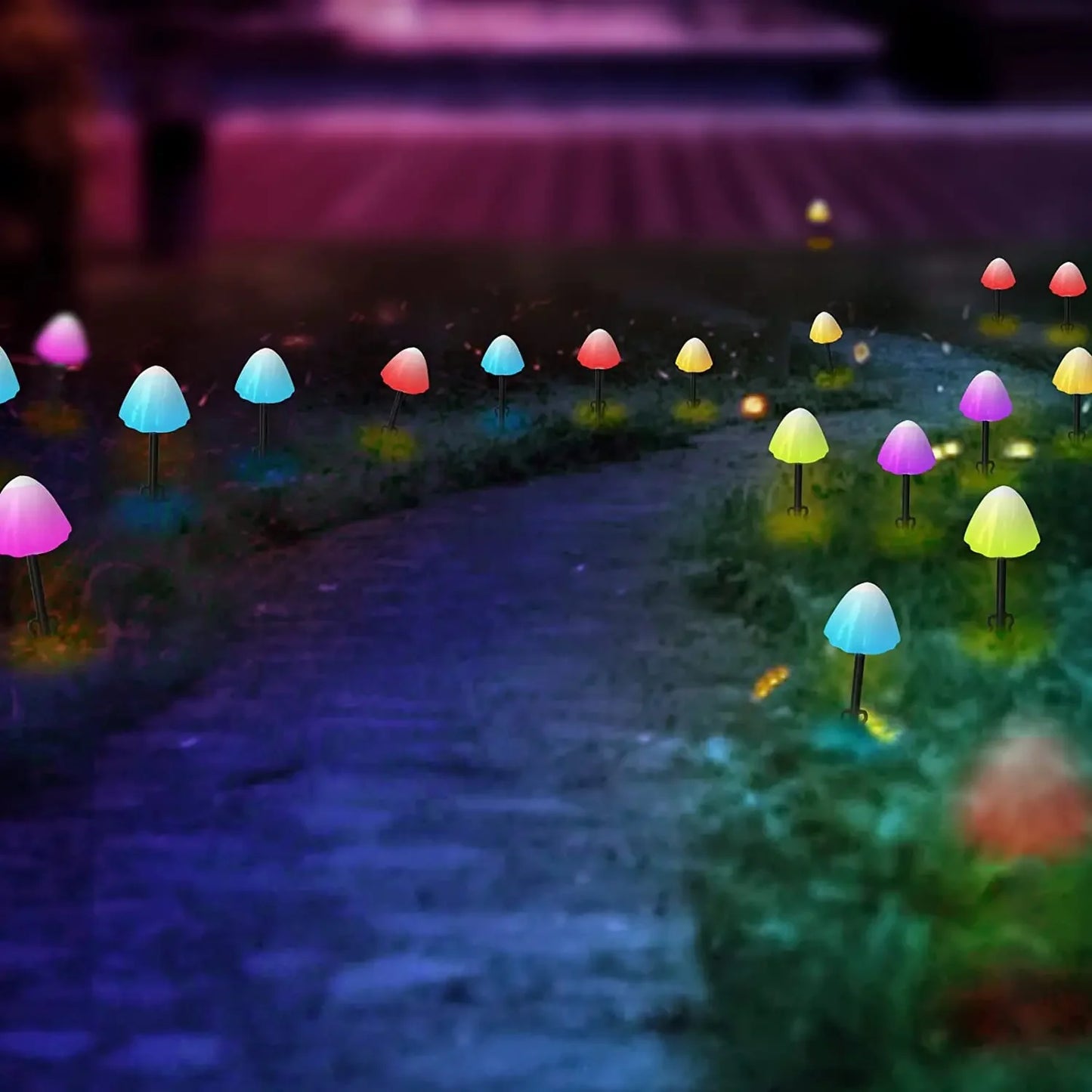 Solar Mushroom Lights