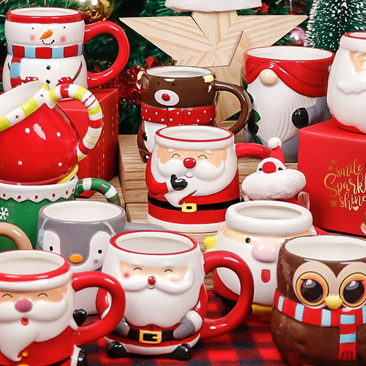 Santa 3D Ceramic Mug