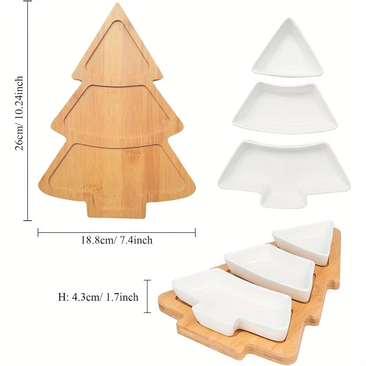 Christmas Tree Serving Set