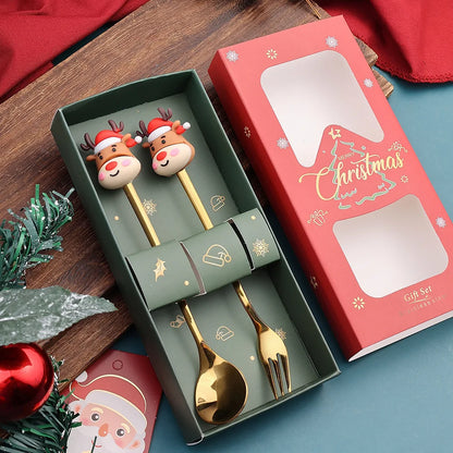 Christmas Spoon & Fork Set
